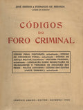 CÃ“DIGOS DO FÃ”RO CRIMINAL.