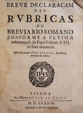 BREVE DECLARAÃ‡AM DAS RVBRICAS DO BREVIARIO ROMANO