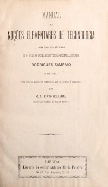 MANUAL DE NOÃ‡Ã•ES ELEMENTARES DE TECHNOLOGIA