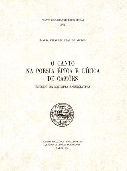 O CANTO NA POESIA Ã‰PICA E LÃRICA DE CAMÃ•ES.