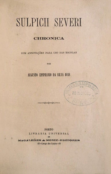 SULPICII SEVERI CHRONICA.