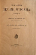 NOVÃSSIMA REFORMA JUDICIÃRIA.