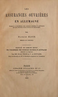 LES ASSURANCES OUVRIÃˆRES EN ALLEMAGNE.