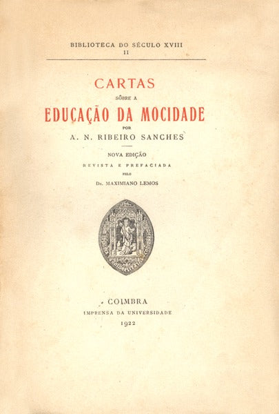 CARTAS SOBRE A EDUCAÃ‡ÃƒO DA MOCIDADE.