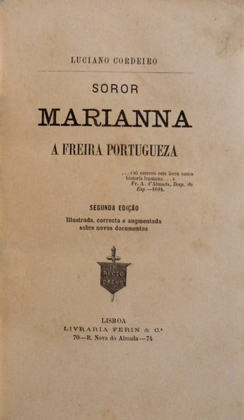 SOROR MARIANNA A FREIRA PORTUGUEZA.