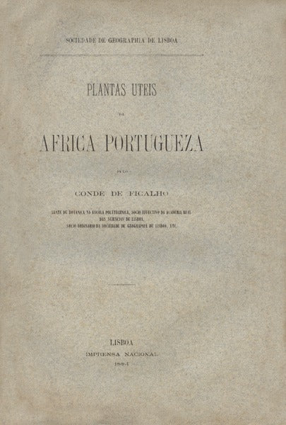 PLANTAS UTEIS DA AFRICA PORTUGUEZA.