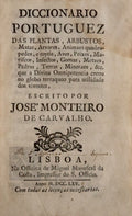 DICCIONARIO PORTUGUEZ DAS PLANTAS, ARBUSTOS,