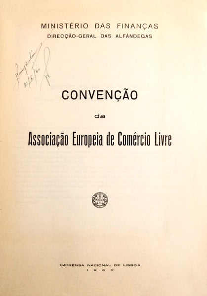 CONVENÃ‡ÃƒO DA ASSOCIAÃ‡ÃƒO EUROPEIA DE COMÃ‰RCIO LIVRE.
