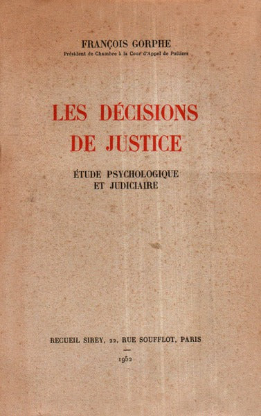 LES DÃ‰CISIONS DE JUSTICE.