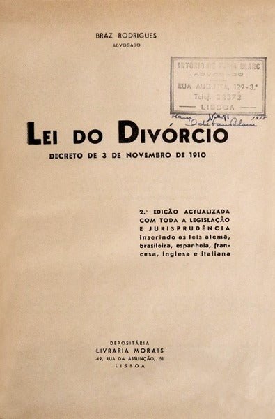 LEI DO DIVÃ“RCIO. [2.Âª EDIÃ‡ÃƒO]