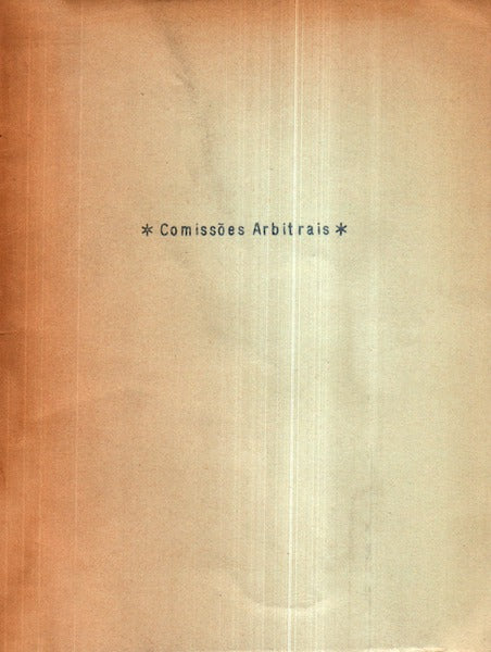 COMISSÃ•ES ARBITRAIS.