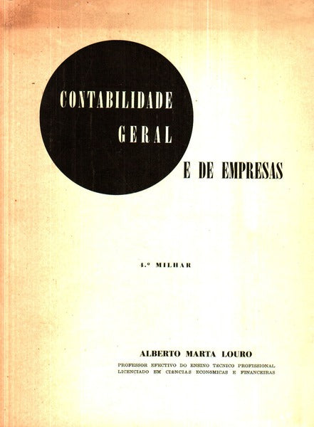 CONTABILIDADE GERAL E DE EMPRESAS.