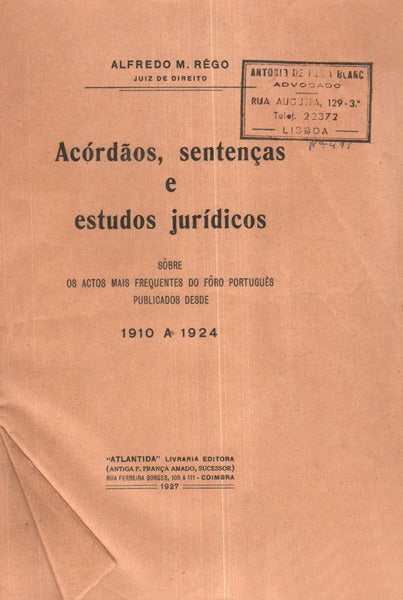 ACÃ“RDÃƒOS, SENTENÃ‡AS E ESTUDOS JURÃDICOS.
