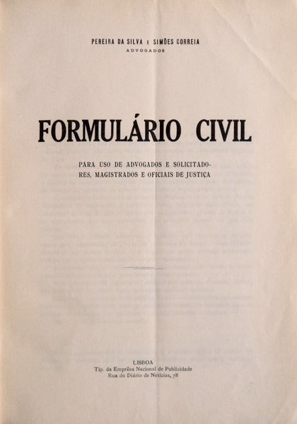 FORMULÃRIO CIVIL.