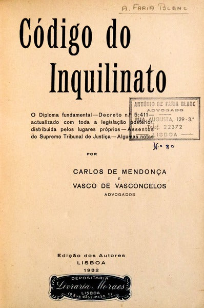 CÃ“DIGO DO INQUILINATO.