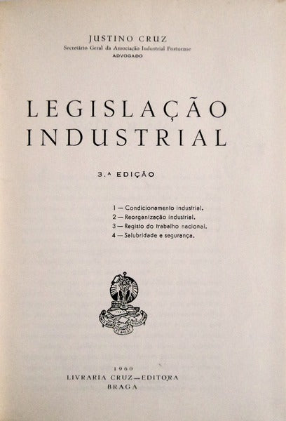 LEGISLAÃ‡ÃƒO INDUSTRIAL.
