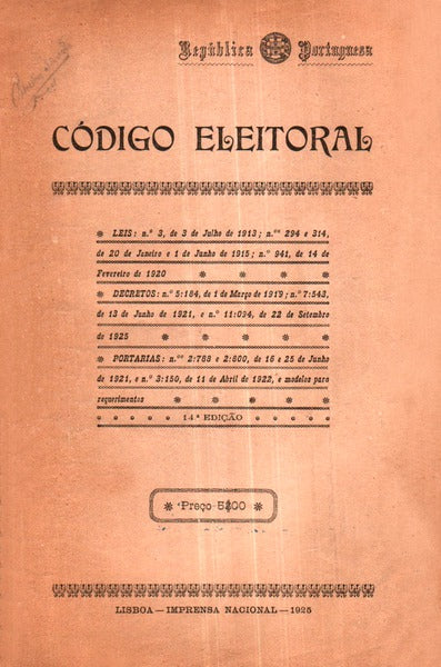 CÃ“DIGO ELEITORAL.