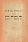 ORDEM DOS ADVOGADOS. RELAÃ‡ÃƒO DOS ADVOGADOS INSCRITOS EM 31 DE DEZEMBRO DE 1955.