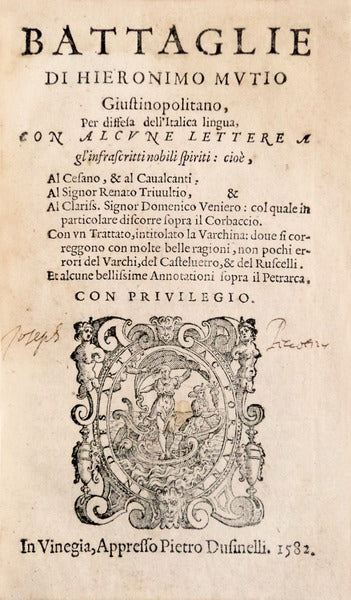 BATTAGLIE DI HIERONIMO MVTIO