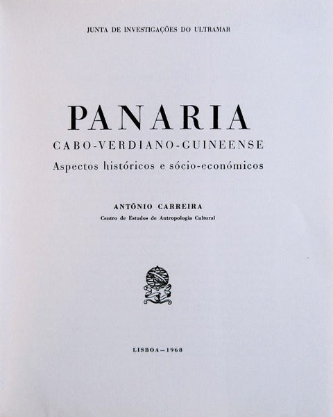 PANARIA CABO-VERDIANO-GUINEENSE.
