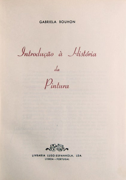INTRODUÃ‡ÃƒO Ã€ HISTÃ“RIA DA PINTURA.