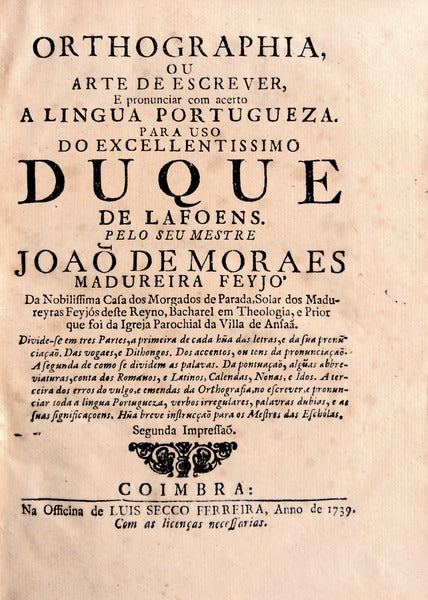 ORTHOGRAPHIA, OU ARTE DE ESCREVER,