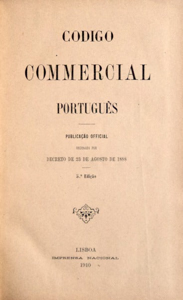 CODIGO COMMERCIAL PORTUGUÃŠS