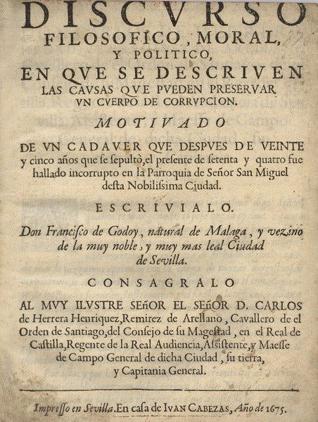 DISCVRSO FILOSOFICO, MORAL, Y POLITICO,
