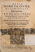 DELLA NOBILTA CIVILE, ET CHRISTIANA.