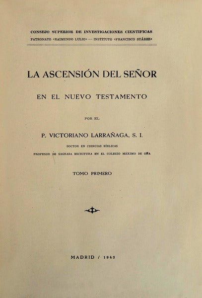 LA ASCENCIÃ“N DEL SEÃ‘OR EN EL NUEVO TESTAMENTO.