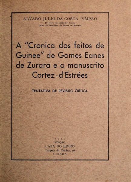 A CRÃ“NICA DOS FEITOS DA GUINEE