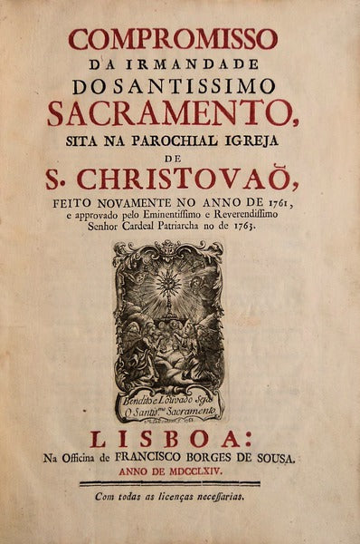 COMPROMISSO DA IRMANDADE DO SANTISSIMO SACRAMENTO,