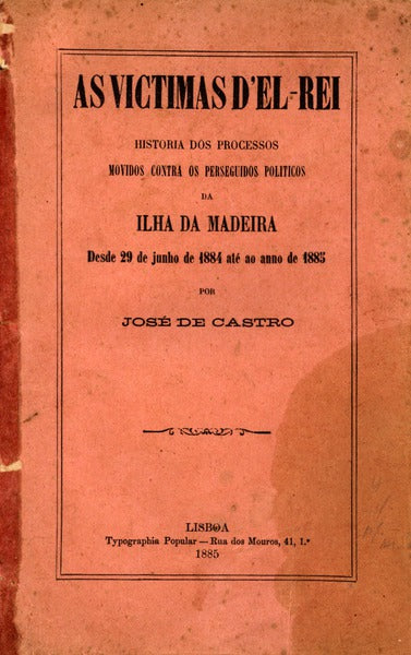 AS VICTIMAS Dâ€™EL-REI. [BROCHADO]