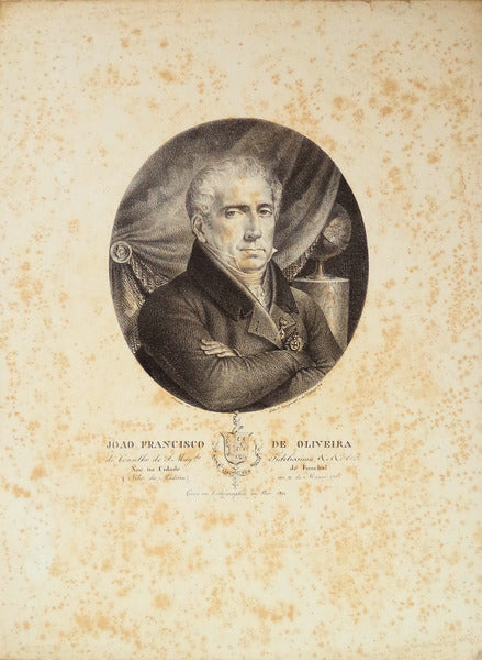 LITOGRAFIA. SEC. XIX. ILHA DA MADEIRA. RETRATO. 1822.