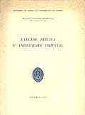 EXEGESE BÃBLICA E ANTIGUIDADE ORIENTAL.