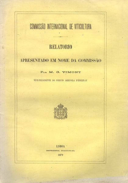 COMMISSÃƒO INTERNACIONAL DE VITICULTURA.