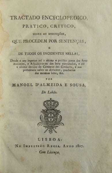 TRACTADO ENCYCLOPEDICO, PRATICO, CRITICO, SOBRE AS EXECUÃ‡Ã•ES,