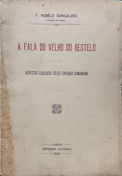 A FALA DO VELHO DO RESTELO.