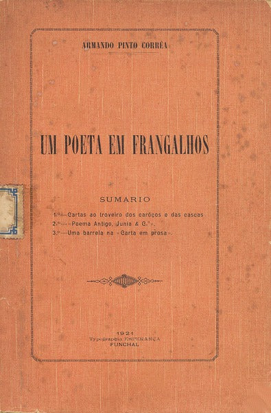 UM POETA EM FRANGALHOS.