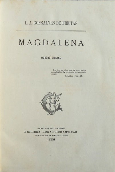 MAGDALENA. QUADRO BÃBLICO.