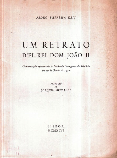 UM RETRATO D'EL-REI DOM JOÃƒO II.