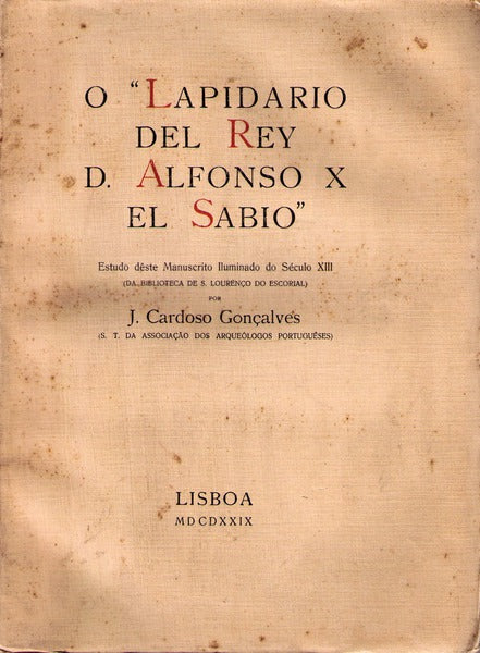 O Â«LAPIDARIO DEL REY D. ALFONSO X EL SABIOÂ»