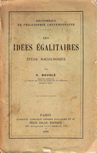 IDÃ‰ES Ã‰GALITAIRES Ã‰TUDE SOCIOLOGIQUE.