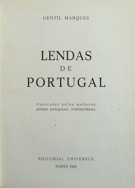 LENDAS DE PORTUGAL. [2 de 5 volumes]