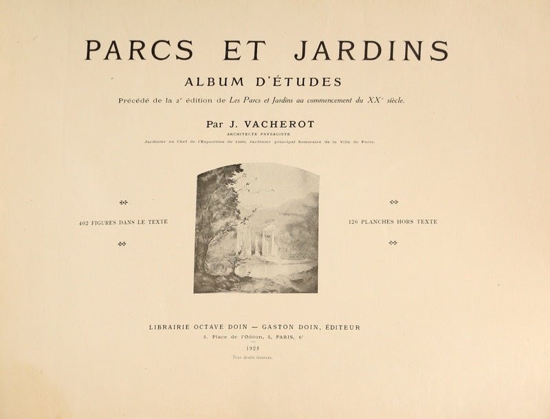 PARCS ET JARDINS. ALBUM D'Ã‰TUDES.