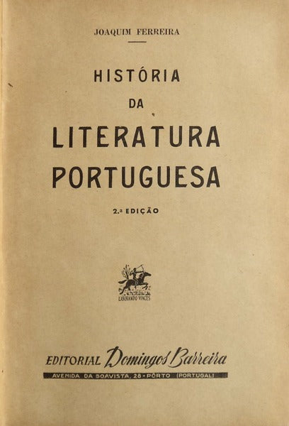 HISTÃ“RIA DA LITERATURA PORTUGUESA.