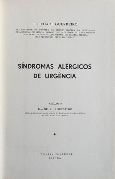 SÃNDROMAS ALÃ‰RGICOS DE URGÃŠNCIA.