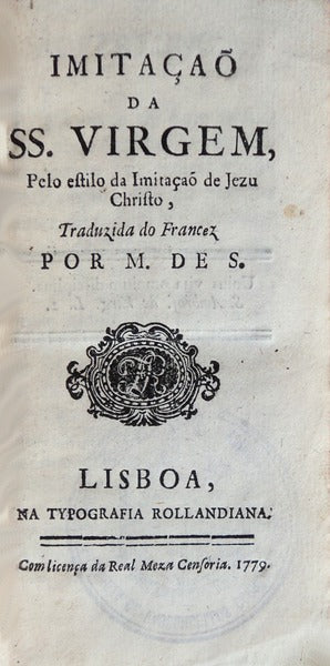 IMITAÃ‡AÃ• DA SS. VIRGEM,
