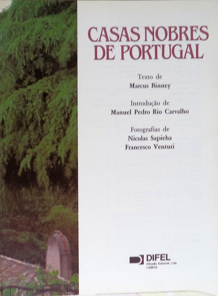 CASAS NOBRES DE PORTUGAL.