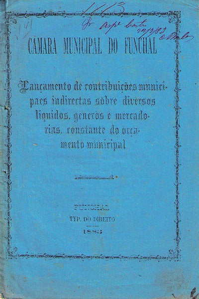 LANÇAMENTO DE CONTRIBUIÇÕES MUNICIPAES INDIRECTAS